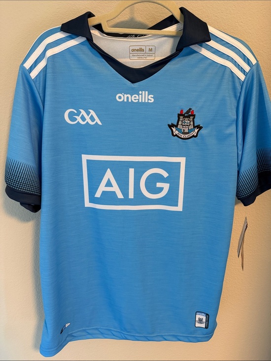 O'Neill Other - O'Neill's Sky Blue Dublin GAA AIG Men's Jersey with Navy Trim